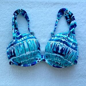 VENUS Over-the-Shoulder Marilyn Push-Up Bikini Top, Size 32D/34C/36B